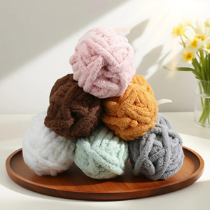 ニットセット<span class=keywords><strong>Chenille</strong></span> Chunkyかぎ針編みファンシー編み物Chunkyファクトリーアウトレット高品質<span class=keywords><strong>Chenille</strong></span> Yarnかぎ針編み糸 - Product Image 2