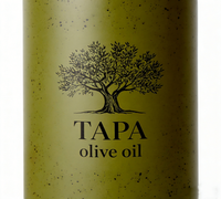 Emballage personnalisé pour bouteille d'huile d'olive vert foncé mat 500 ml 375 ml avec décalcomanie de surface en céramique