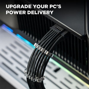 Câble d'extension gainé Asiahorse pour alimentation GPU, 16 broches (12+4) 12VHPWR, connecteur PCIe 5.0 mâle vers femelle pour RTX 3090Ti 4080 4090 - Product Image 6