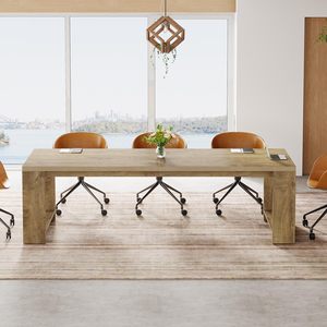 <span class=keywords><strong>Tavolo</strong></span> <span class=keywords><strong>da</strong></span> riunione rettangolare moderno <span class=keywords><strong>da</strong></span> 2,1 m per sala riunioni, <span class=keywords><strong>tavolo</strong></span> <span class=keywords><strong>da</strong></span> conferenza in rovere per ufficio domestico per <span class=keywords><strong>6</strong></span>-8 persone - Product Image 6