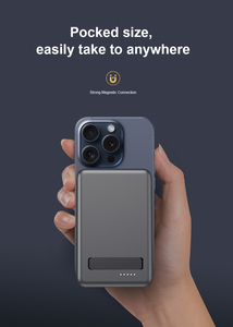 Venta al por mayor de fábrica ROHS Qi2 5000mAh Banco de energí<span class=keywords><strong>a</strong></span> magnética Cargador inalámbrico Uso al aire libre para iPhone y auriculares - Product Image 6