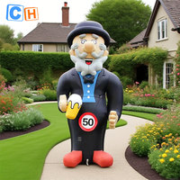 3m Holland Cartoon Pays-Bas Anniversaire Poupée gonflable Ballon de publicité extérieure avec publicité gonflable géant