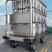 Carretilla de Mano Plegable de Acero, Carro de Carga para el Hogar