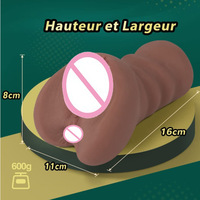 Jouets sexuels, gobelet de masturbation souple, vagin réaliste, langue, anus, 3 en 1, Pocket Pussies pour hommes