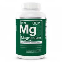 Capsules minérales en vrac OEM Magnésium + Zinc enrichies en Vitamine D3 pour stimuler l'absorption des nutriments et soutenir la solidité osseuse, Durée de conservation : 24 mois