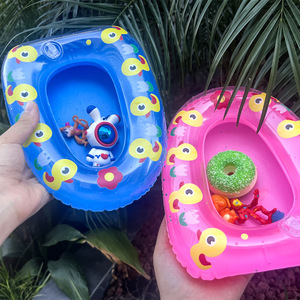 Nouveau <span class=keywords><strong>bain</strong></span> <span class=keywords><strong>de</strong></span> bébé Kayak gonflable et bateau en PVC Mini <span class=keywords><strong>anneau</strong></span> <span class=keywords><strong>de</strong></span> natation en plastique Jouets aquatiques pour enfants en gros - Product Image 4