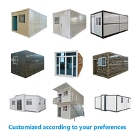 Construction rapide maison préfabriquée 20ft 40ft modulaire pliant conteneur maison camping pliable petit minuscule conteneur maison bureau à domicile