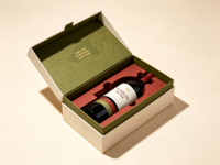 Boîte-cadeau haut de gamme écologique pour une bouteille de vin, de whisky ou de thé, en papier couché fin, boîtes rigides, emballage exclusif pour vin rouge de qualité