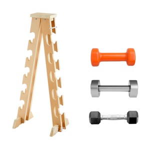 Wooden <b>Dumbbell</b> Storage Rack Multi Layer Gym Equipment Organizer For Home Workout Fitness Accessories - Product Image 1