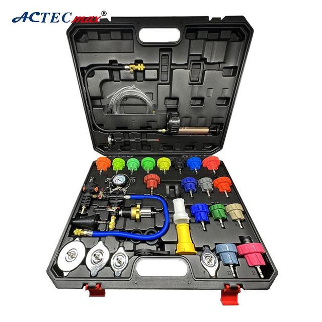 Water Tank Tester AC.135.1310 34pcs Coolant Pressure Tester Kit Nylon Cooling System Leak Test Radiator Pump Pressure Tester