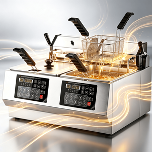 Friteuse électrique avec filtration d'huile, friteuse commerciale en acier inoxydable pour une durée <span class=keywords><strong>de</strong></span> vie prolongée <span class=keywords><strong>de</strong></span> l'huile - Product Image 3