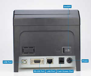 Imprimante thermique industrielle promotionnelle <span class=keywords><strong>P</strong></span>-80B 80 mm pour points de vente, vitesse rapide 300 mm/s, USB, LAN, WIFI, BT, imprimante de reçus thermique - Product Image 5