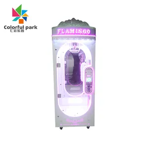 Arcade coin-operated scissors game machine white vending machine high quality family entertainment products pink time scissors m