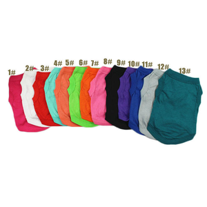 Chaleco de Verano para Perros Pequeños y Chihuahuas, 100% Algodón <span class=keywords><strong>Puro</strong></span>, Color Sólido, Ropa para Mascotas - Product Image 4