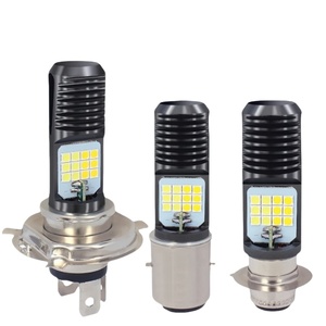 Phare LED pour moto, phare de moto à bulle H4 BA20D PX15D H6 24SMD, phare LED haute puissance et haute luminosité pour moto - Product Image 1