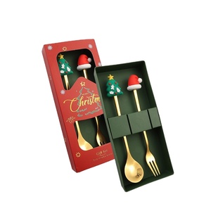 Set di posate in acciaio inossidabile Set di posate di lusso regalo di Natale di lusso del nuovo anno - Product Image 1