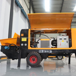Hot Selling Beton pumpe Anhänger montierte Beton pumpe <span class=keywords><strong>Diesel</strong></span> Betonmischer Hydraulik pumpe - Product Image 3