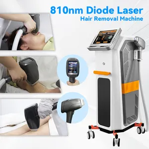 Máquina a laser de diodo 755 810 1064nm, sistema de resfriamento de gelo indolor, máquina de depilação a laser com 3 ondas, novidade