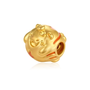 สร้อยข้อมือลูกปัดทองเค24k ประดับลูกปัดรูปแมวนำโชคสร้อยข้อมือสไตล์น่ารัก - Product Image 3