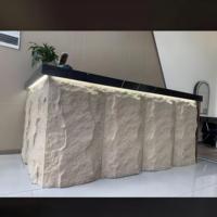 Panneaux de revêtement mural en pierre artificielle en mousse de polyuréthane PU, imperméables, ignifuges, pour l'extérieur et l'intérieur