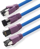 Kabel Patch Ethernet RJ45 Berperforma Tinggi Cat8 FTP Cat7 SFTP Terlindungi dengan Garansi Bersertifikat 5 Tahun 3ft 5ft Tembaga Murni