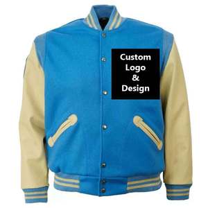 Veste universitaire en laine pour hommes, design tendance, grandes tailles - Product Image 1