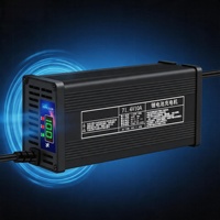 Chargeur de batterie au lithium 48V60V72V 18A, coque en aluminium, chargeur de vélo électrique et de moto, chargeur de batterie au phosphate de lithium