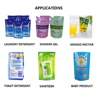 Machine automatique de remplissage de sachets liquides pour pâte de tomate, mayonnaise, jus, Doypack, bec, debout
