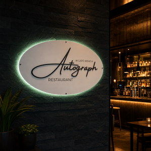 Insegna aziendale personalizzata a LED con effetto alone, lettere 3D in acciaio inossidabile nero opaco con <span class=keywords><strong>font</strong></span> personalizzato per ristoranti di lusso, resort costieri e spa - Product Image 6