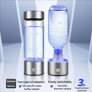Botella de Agua Hidrogenada Portátil con Generador de Acero Inoxidable y Pantalla LED, 420 ml, con Base Comercial - Product Image 6