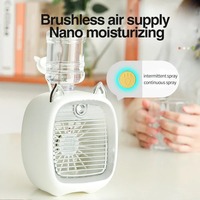 NOUVEAU Ventilateur Rafraîchisseur d'Air Portable USB Mini avec 3 Vitesses, Diffuseur d'Air, Humidificateur et Purificateur à Pulvérisation pour Voiture et Maison