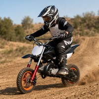 Moteur à essence 49cc 2 temps avec boîte de vitesses, démarrage par lanceur, refroidissement par air, monocylindre, mini moto tout-terrain, pit bike, pocket bike, ATV
