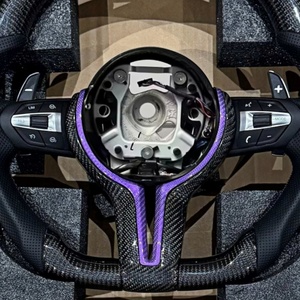 Volante de Fibra de Carbono Morado Compatible con <span class=keywords><strong>BMW</strong></span> F30 F20 F10 F34 F35 F32 F33 F36 F36 F80 E90 E70 E80 E60 X3 X4 X5 M2 M3 M4 M5 - Product Image 5
