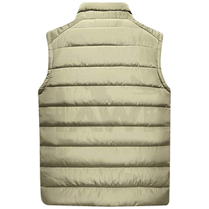 Chaleco Casual de Invierno para Hombre, Cuello Alto, 100% Poliéster, Diseño de Burbujas, Cierre de Cremallera, Impresión de Logotipo Personalizado, Transpirable, Bolsillo Regular - Product Image 2