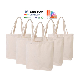 Chất lượng cao tùy chỉnh kích thước hữu cơ gấp bông vải Tote túi-phụ nữ của tái sử dụng thời trang Túi mua sắm với biểu tượng tùy chỉnh - Product Image 1