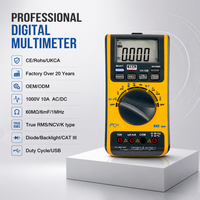 VA18B Multimeter Rentang Otomatis DMM TRMS Antarmuka USB Penguji Listrik DC AC Tegangan Kapasitansi Ohm Hz 6000 Hitungan CAT III