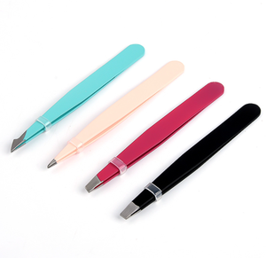 4Pcs Stainless Steel Eyebrow Tweezers Set Slanted <b>Pointed</b> Ingrown Hair <b>Removal</b> <b>Tool</b> - Product Image 2