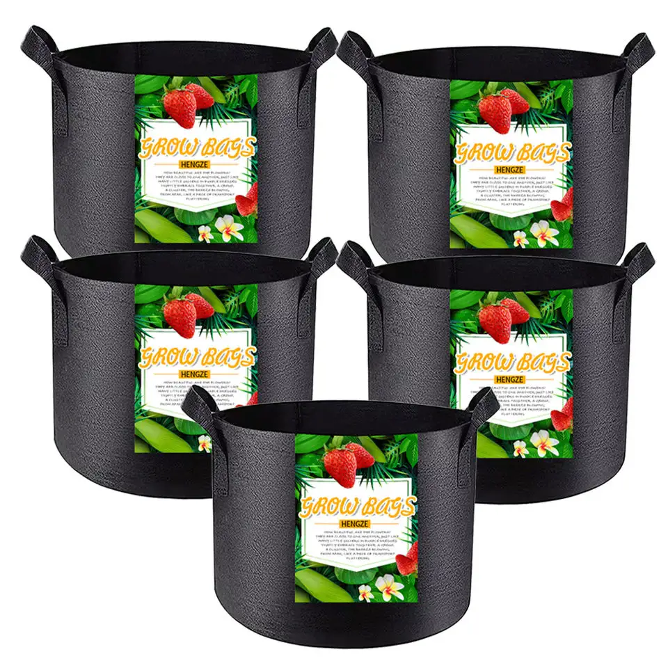 2023 Hot sale customize garden fabric plant pots plant nursery Vegetables Flowers Potato Mushroom Strawberry grow bag