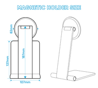 Support pour tablette iPad SIBOLAN, design moderne, connexion magnétique en aluminium élégant, rotation à 180 degrés, inclinaison à angle complet