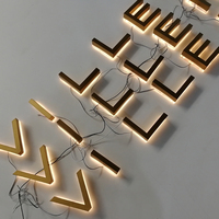 Letrero de Canal con Letras LED 3D Personalizado de Acero Inoxidable IP65 Resistente al Agua con Tiras LED para Hoteles y Hospitales - Decoración Exterior y Señalización