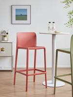 Chaise de bar en plastique légère, empilable, durable, écologique, à design creux, pour la maison, l'hôtel, l'école, l'extérieur – Approvisionnement direct usine