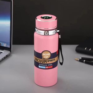 Botella termo térmica digital inteligente, taza, tetera aislada de acero inoxidable, vaso, tetera, 1L, botellas de agua al vacío deportivas, frasco - Product Image 5