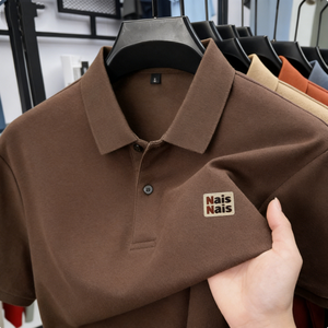 Camiseta de Golf de Manga Corta para Hombre, Personalizada con Logotipo Bordado, Anti-Pilling, de Alta Calidad, Lisa, Transpirable, Sin Costuras, de Spandex y Algodón - Product Image 1