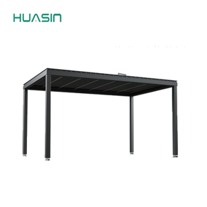 Açık yaşam için ayarlanabilir çatı ve yağmur sensörü ile Modern akıllı motorlu alüminyum Pergola - Product Image 6
