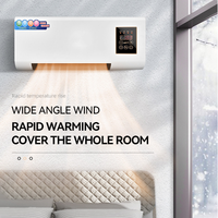 Nouvelle Arrivée Radiateur Électrique Mural Haute Qualité 2000W Télécommande Éclairage Étanche Protection Contre la Surchauffe Plastique UE
