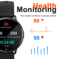 Montre connectée Bluetooth AOC avec écran tactile complet de 1,38 pouces, suivi d'activité, modes sportifs, surveillance de la santé, appareil portable