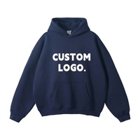 Sweat-shirt à capuche avec broderie Puff Print, logo personnalisé, coton lourd, coupe oversize pour homme, design personnalisé haute densité, vêtements streetwear