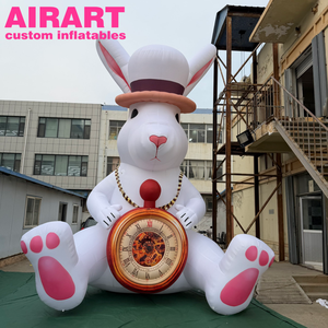Lapin blanc gonflable géant avec montre à gousset, <span class=keywords><strong>personnage</strong></span> d'<span class=keywords><strong>Alice</strong></span> <span class=keywords><strong>au</strong></span> <span class=keywords><strong>pays</strong></span> <span class=keywords><strong>des</strong></span> <span class=keywords><strong>merveilles</strong></span> pour événement - Product Image 4