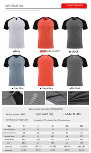 Equipo personalizado Logo165gsm 90% poliéster 10% Spandex ropa de entrenamiento de alta calidad que absorbe la humedad camiseta atlética de ajuste holgado - Product Image 6