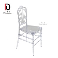 Chaise en résine acrylique, transparente, en plastique, cristal, à bascule, extérieur, pour mariage, chiavari, nouveau design, bon marché, 1 pièce